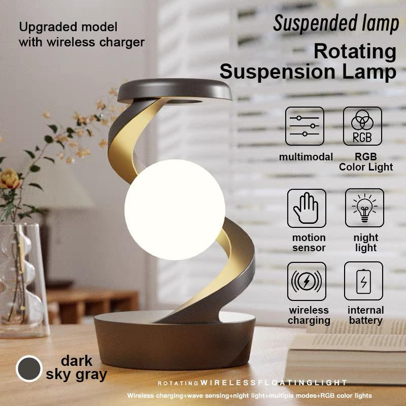 Motion Sensor LED Night Lamp Floating Rechargeable Bedside Table Lamp Cordless Touch Control Dimmable Ambient Light for Bedroom Nursery