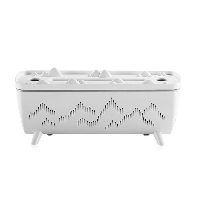 Flame Aromatherapy Machine Desktop Ultrasonic Double Spray Humidifier Aromatherapy Sprayer Silent Aroma Humidifier Portable Humidification