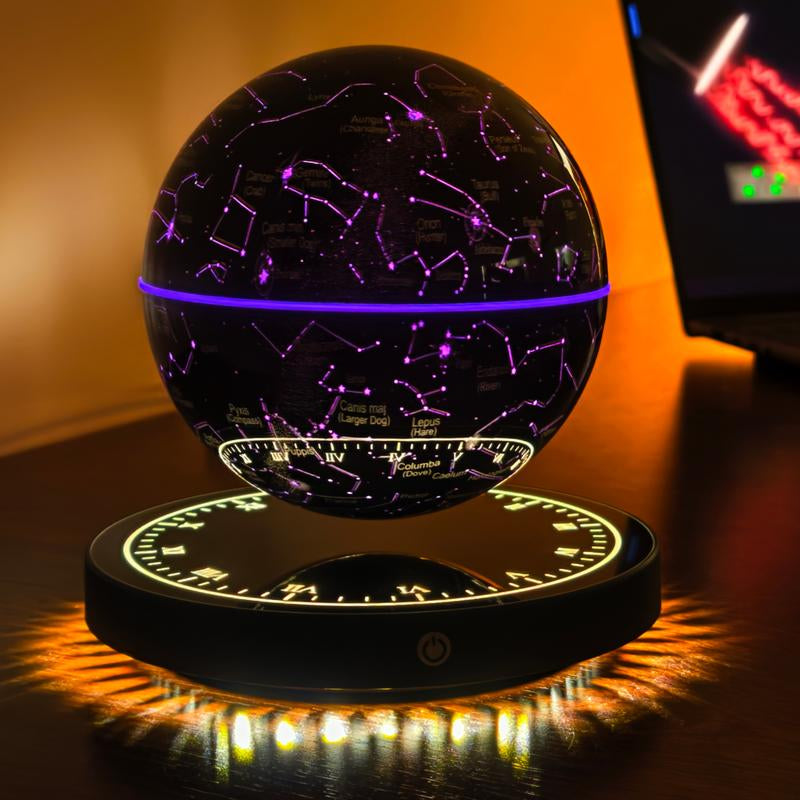 MAGECMOON Magnetic Levitation Technology Sense Constellation Ball Lamp Globe Ornaments Living Room Office Decoration for Boyfriend Children'S Christmas Holiday Gift Creative Levitation Ball Novelty Lamp