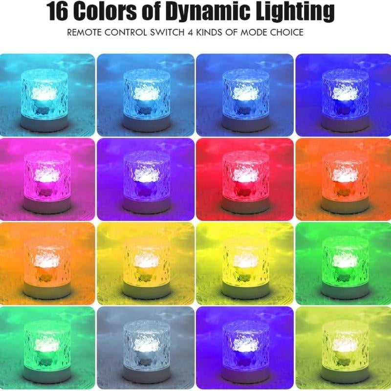 Creative Aurora Effect Light, Water Wave Projection Night Light, Dimmable Water Effect LED Light, Ceiling Projection Ambient Light for Bedroom, Office, Party