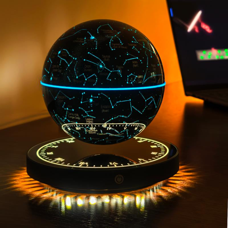 MAGECMOON Magnetic Levitation Technology Sense Constellation Ball Lamp Globe Ornaments Living Room Office Decoration for Boyfriend Children'S Christmas Holiday Gift Creative Levitation Ball Novelty Lamp