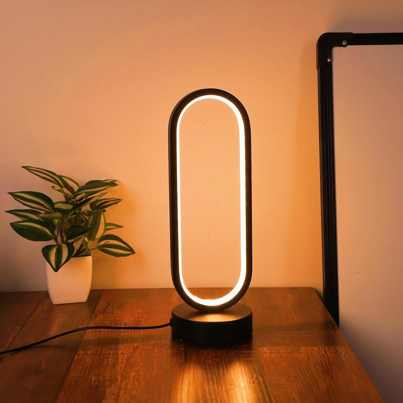 USB Powered LED Desk Lamp, 3-Color Dimming Ambient Desk Light, Eye Protector LED Desk Lamp for Home Office Bedroom Study Room, Led Table Lamp