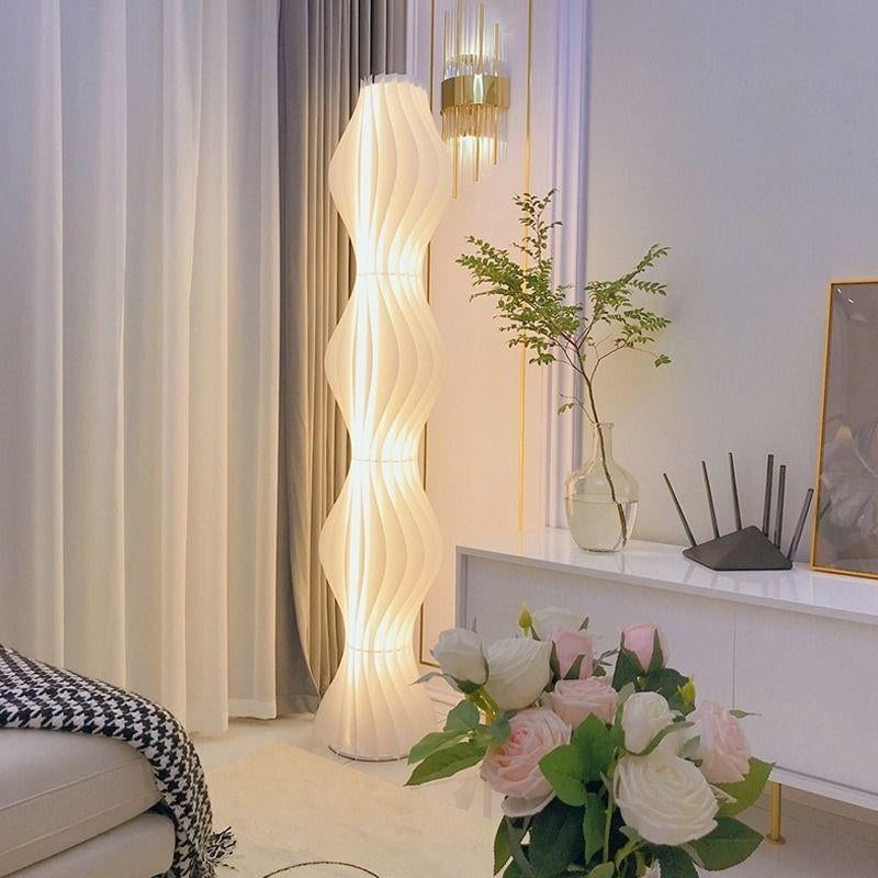 Grass Skirt Floor Lamp Living Room Bedroom Sofa Water Ripple Atmosphere Lamp Net Celebrity Vertical Table Lamp