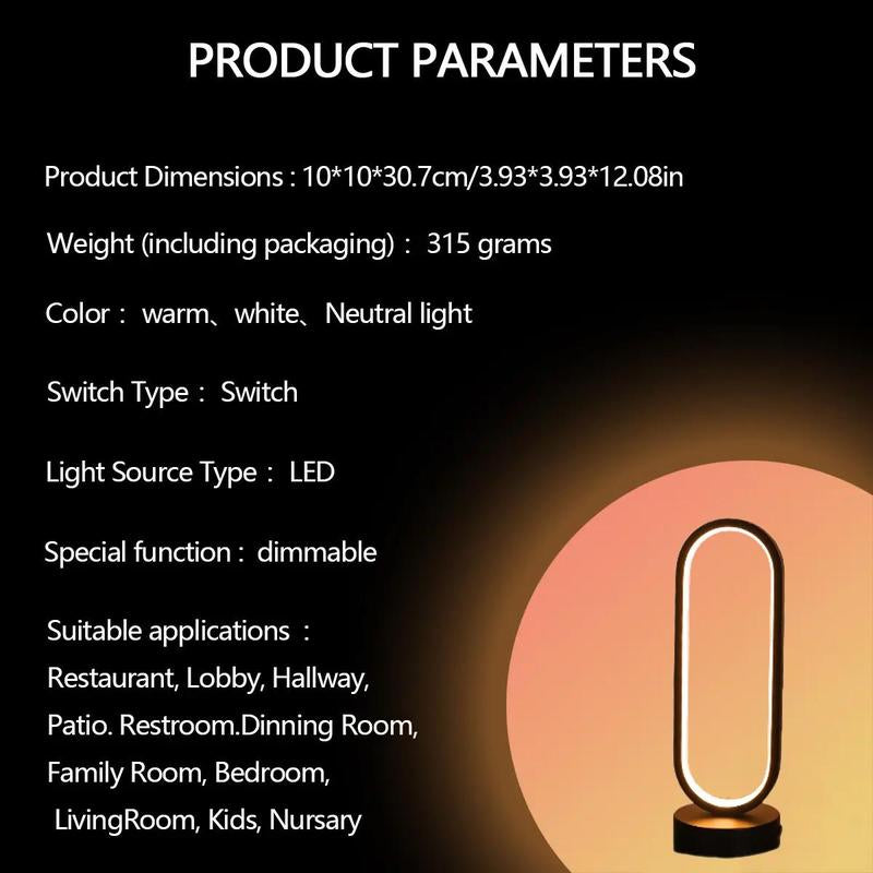 USB Powered LED Desk Lamp, 3-Color Dimming Ambient Desk Light, Eye Protector LED Desk Lamp for Home Office Bedroom Study Room, Led Table Lamp